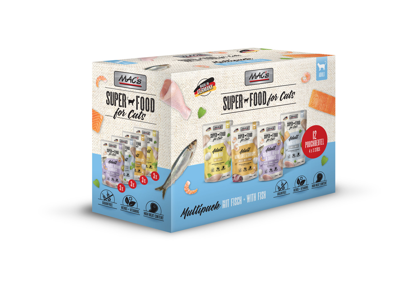 MAC's Cat Pouch Multipack mit Fisch 12x100g