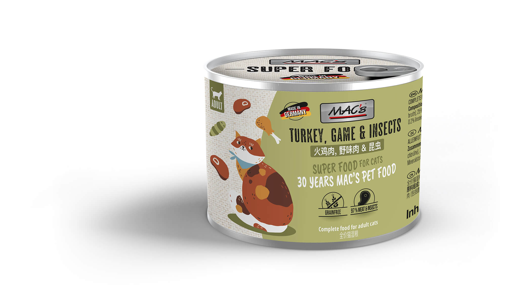 MAC's Cat Pute, Wild & Insekten 200g