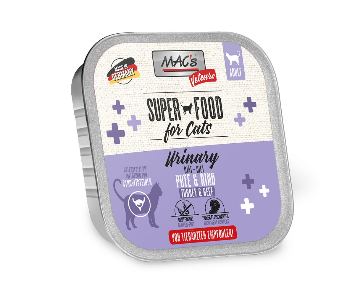 MAC's Cat Vetcare Pute & Rind Urinary 100g