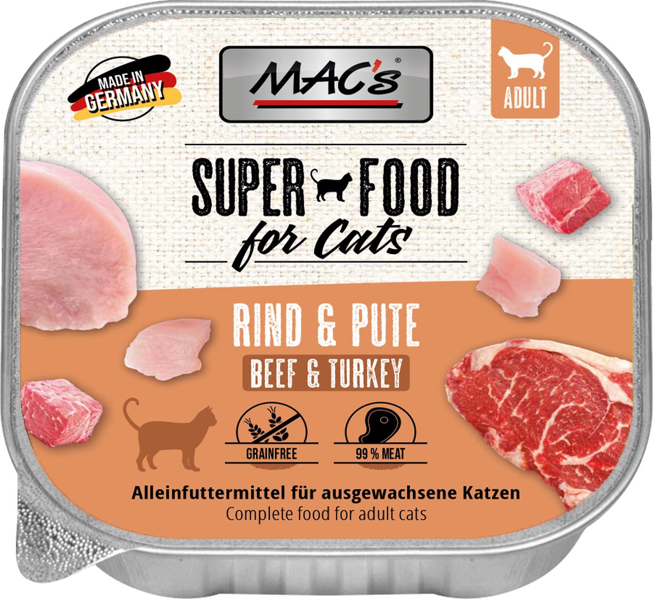 MAC's Cat Schale Rind & Pute 100g