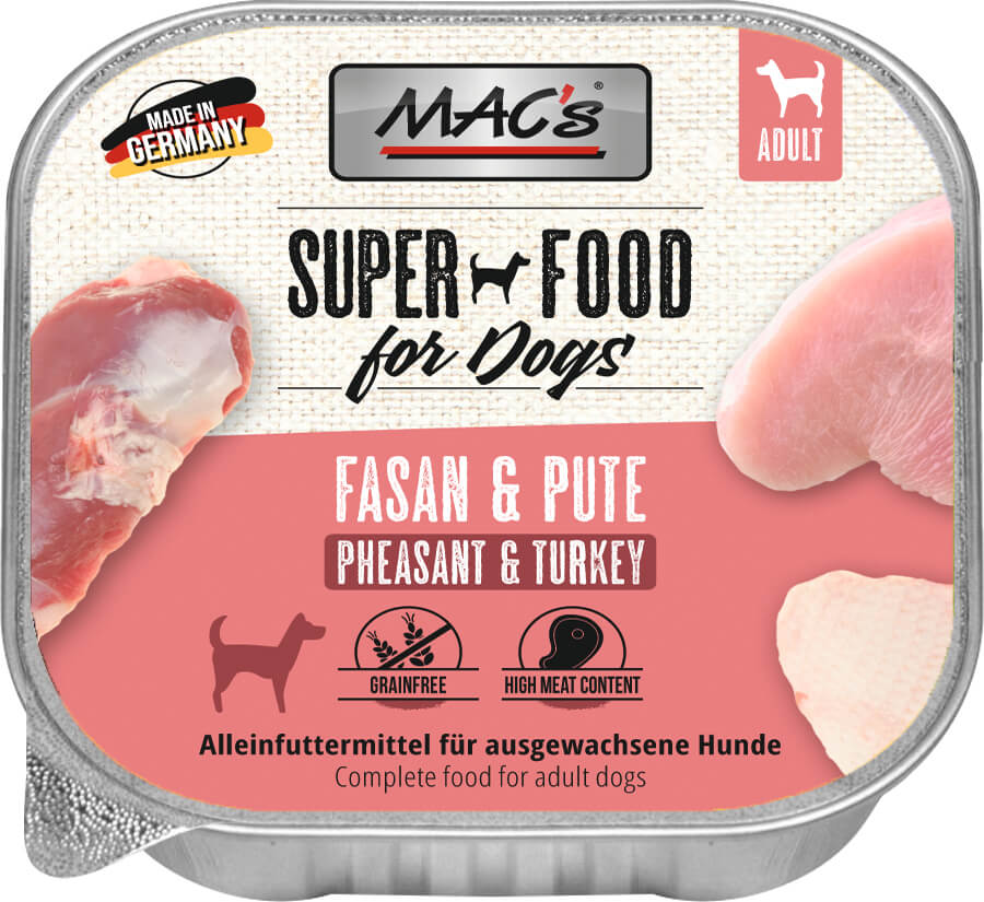 MAC's Dog Schale Fasan & Pute 150g MAC's Dog Schale Fasan & Pute 150g