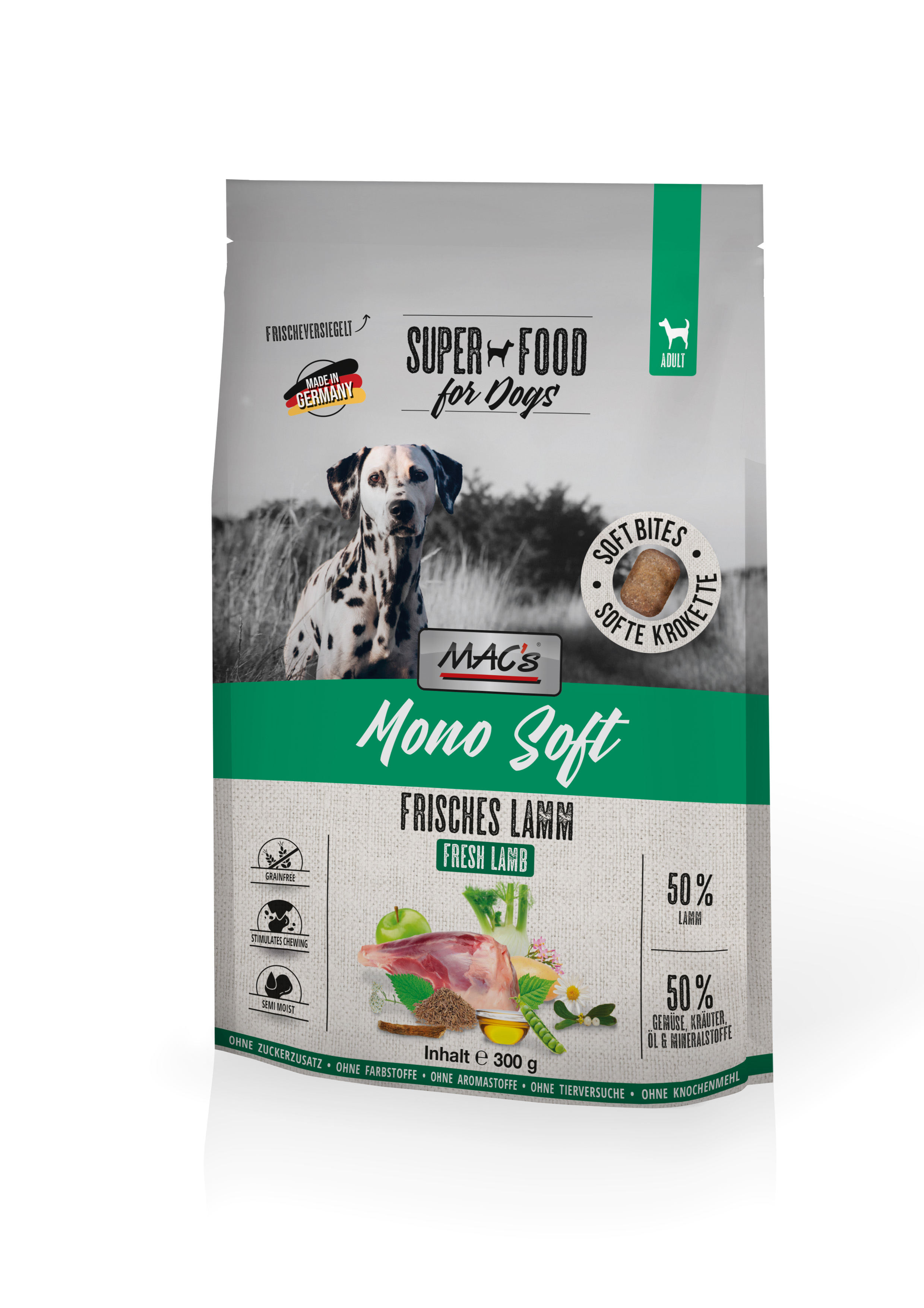 MAC's Dog Mono Soft - Frisches Lamm 300g