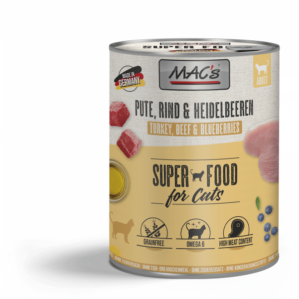 MACs Cat Pute, Rind & Heidelbeeren 800g