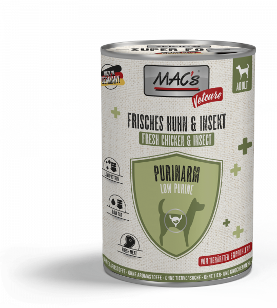 MACs Dog Vetcare Purinarm Huhn & Insekt 400g