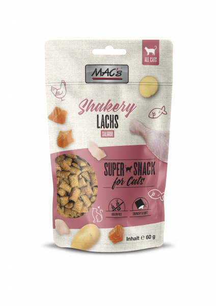 MACs Cat Shakery Snacks Lachs 60g