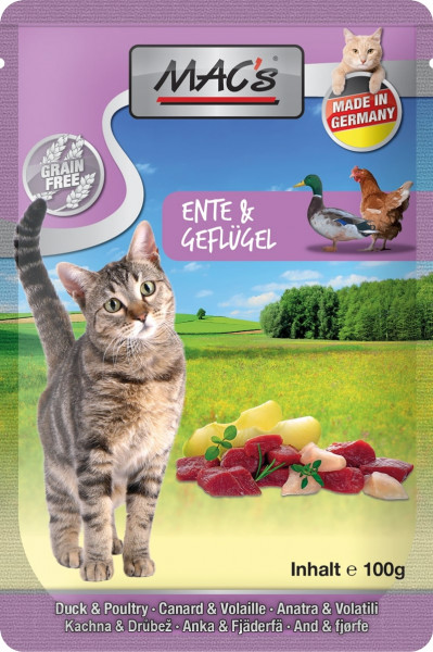 MACs Cat Pouchpack Ente & Geflügel 100g