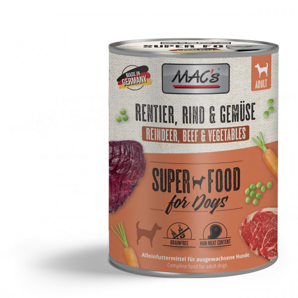 MACs Dog Rentier, Rind & Gemüse 800g