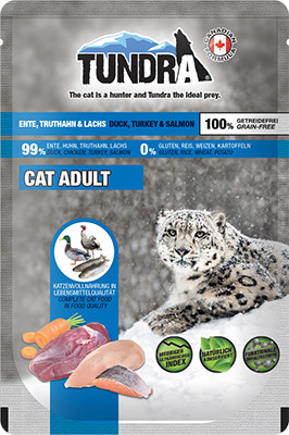 Tundra Cat Pouch Ente,Truthahn/Lachs 85g