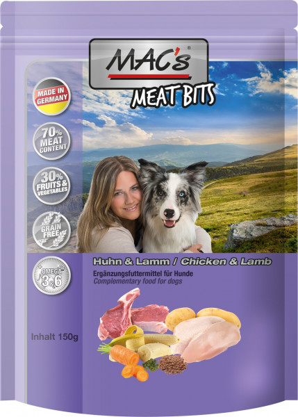 MACs Dog Meat Bits Huhn & Lamm 120g