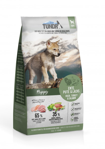 Tundra Dog Puppy Ente, Pute & Lachs 11,34kg