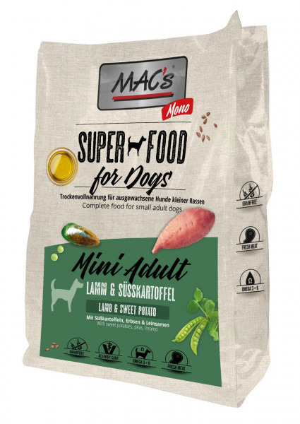 MACs Dog Mono Mini Adult Lamm 7kg