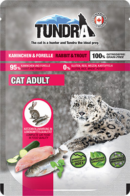 Tundra Cat Pouch Kaninchen/Forelle 85g
