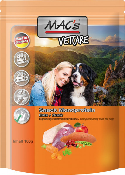 MACs Dog Mono Snack Ente 100g