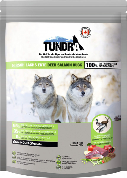 Tundra Dog Hirsch, Lachs & Ente 750g