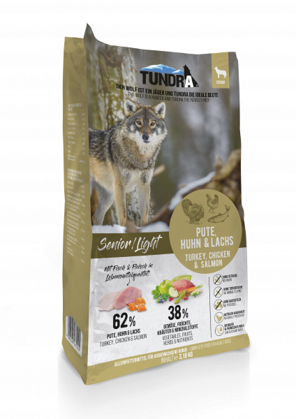 Tundra Dog Senior/Light Pute, Huhn & Lachs 3,18kg