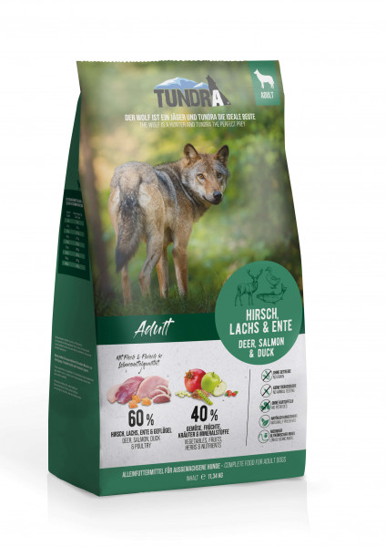 Tundra Dog Hirsch, Lachs & Ente 11,34kg